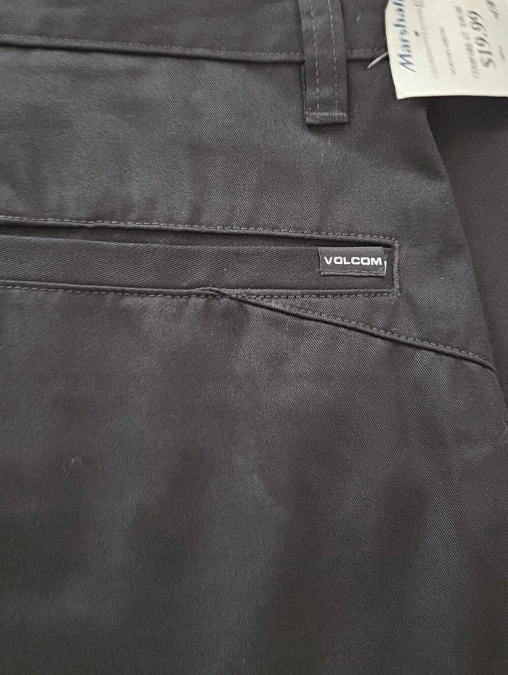 Volcom Vmonty Men's Black Chino Pants, Size 36 NEW